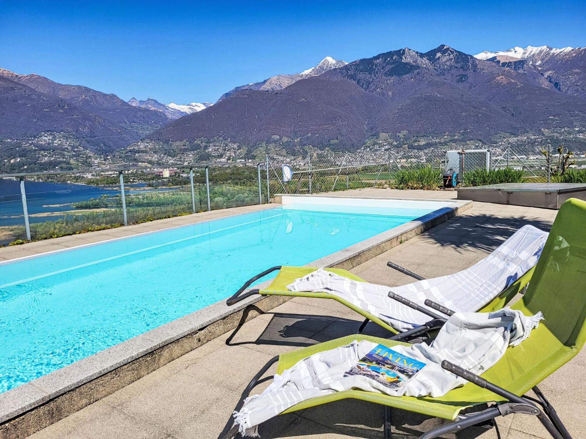 Apartment Vista Lago Maggiore 1-Floor Left By Interhome Gambarogno Extérieur photo
