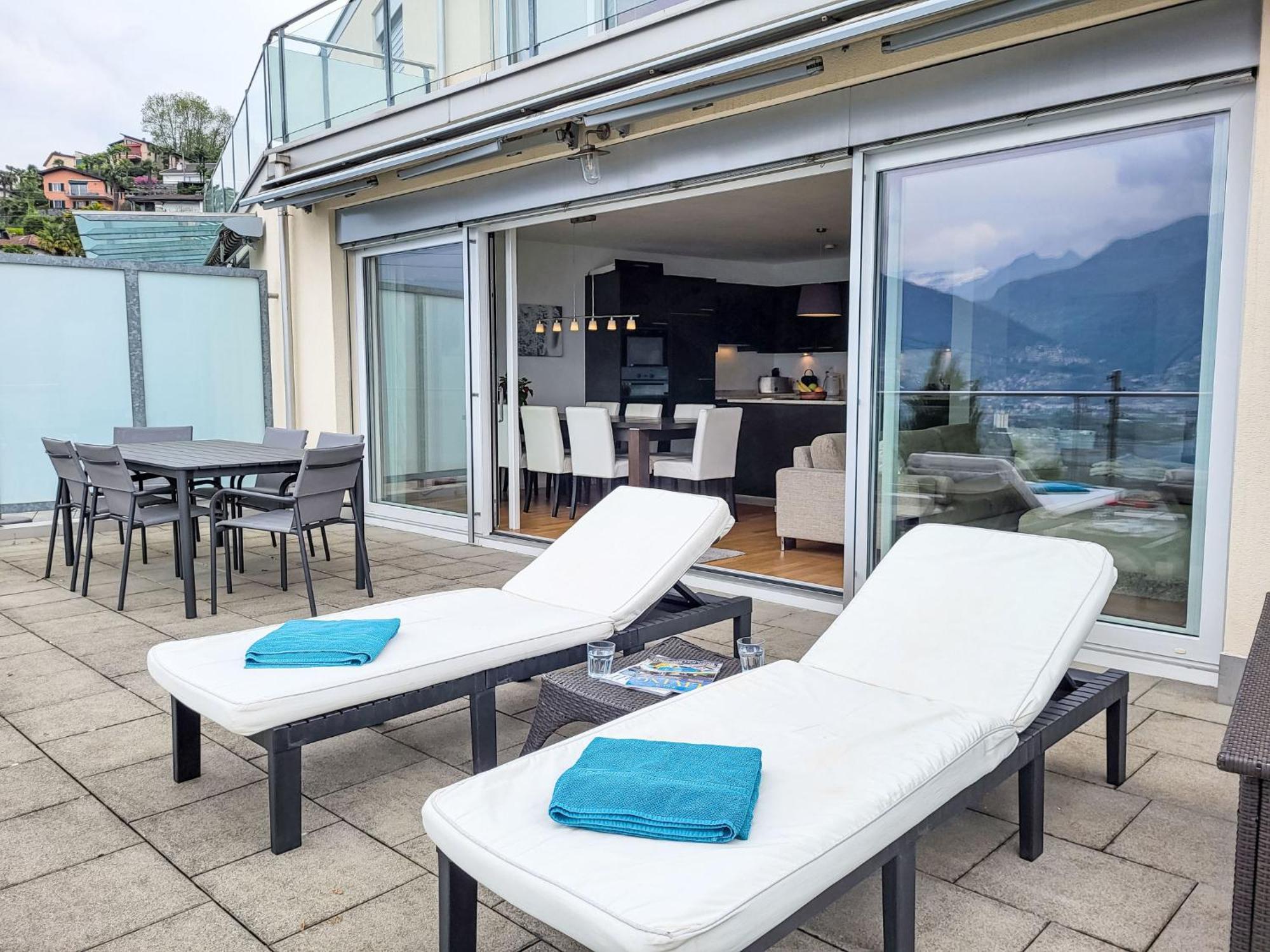 Apartment Vista Lago Maggiore 1-Floor Left By Interhome Gambarogno Extérieur photo