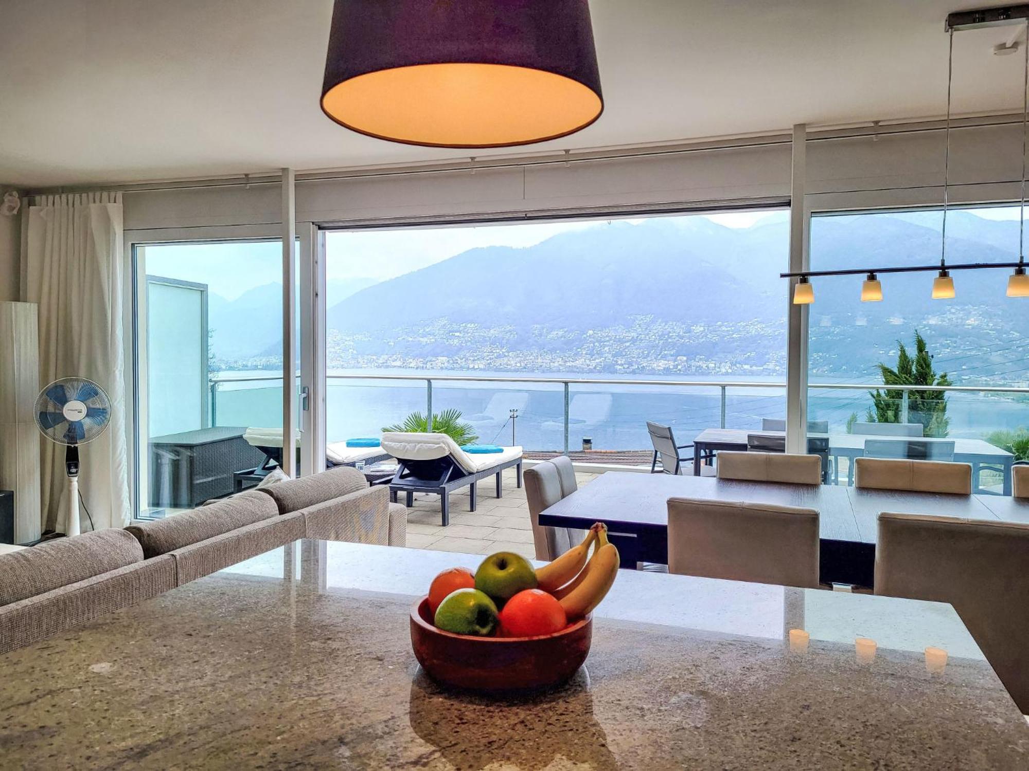 Apartment Vista Lago Maggiore 1-Floor Left By Interhome Gambarogno Extérieur photo