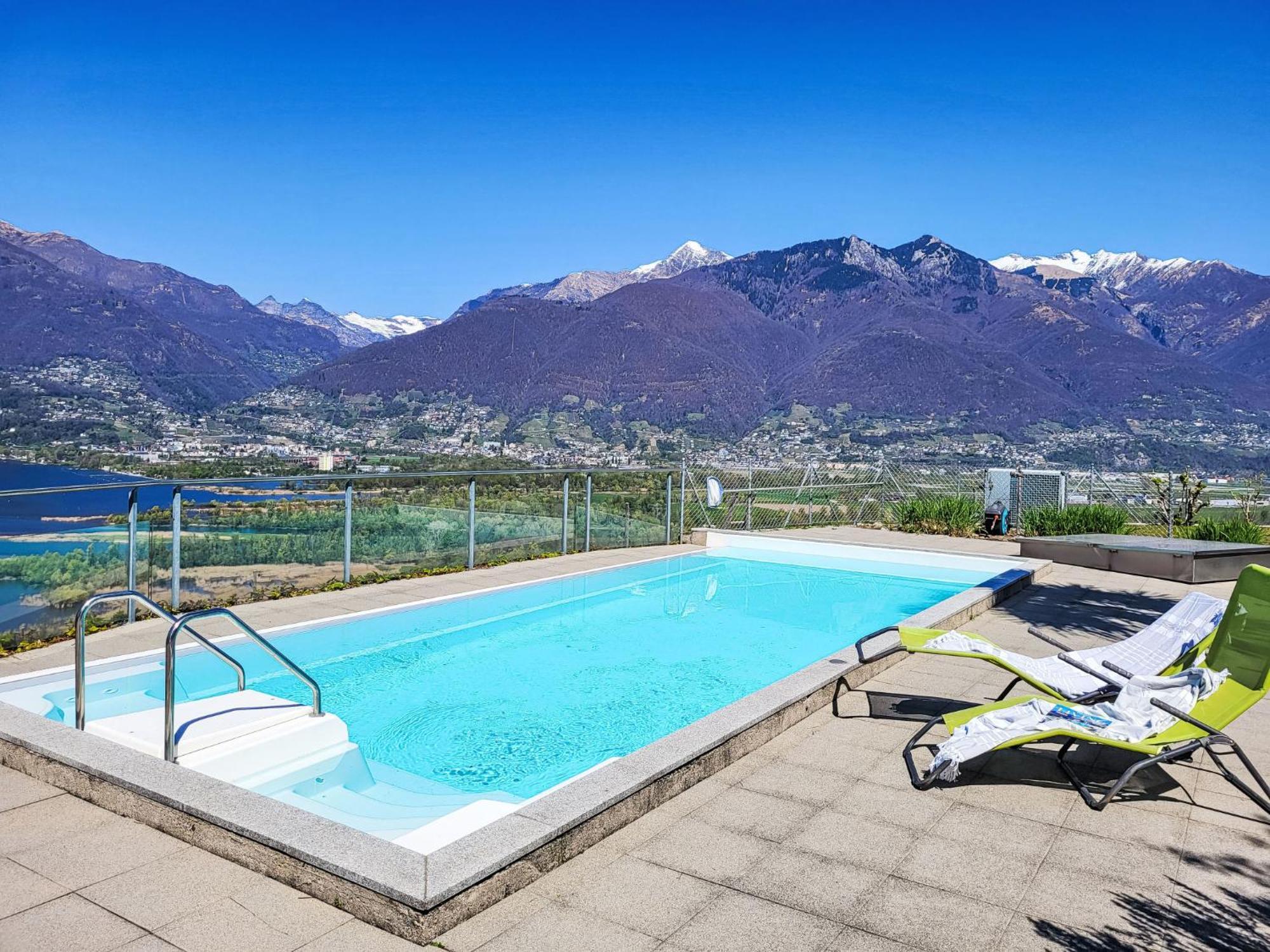 Apartment Vista Lago Maggiore 1-Floor Left By Interhome Gambarogno Extérieur photo